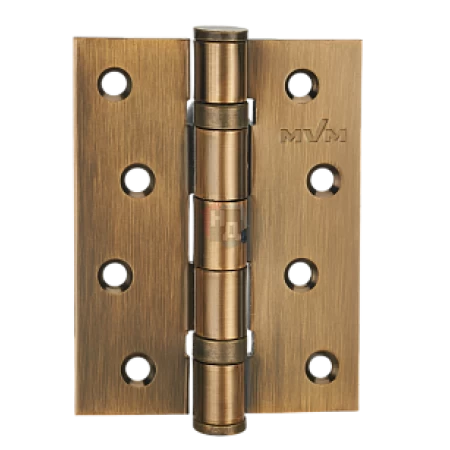 Петля дверная врезная MVM HE-100 PCF 100*75*3 бронза полированная