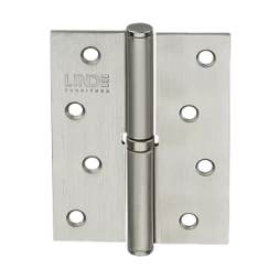 Петля дверная врезная Linde H-100L SN 100*75*2.5 никель матовый
