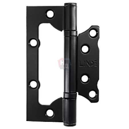 Петля дверная накладная Linde HB-100S BLACK 100*63*2 черный