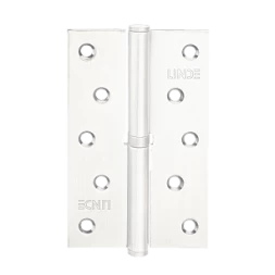 Петля дверная врезная Linde H-120R WHITE 125*75*2.5 белый