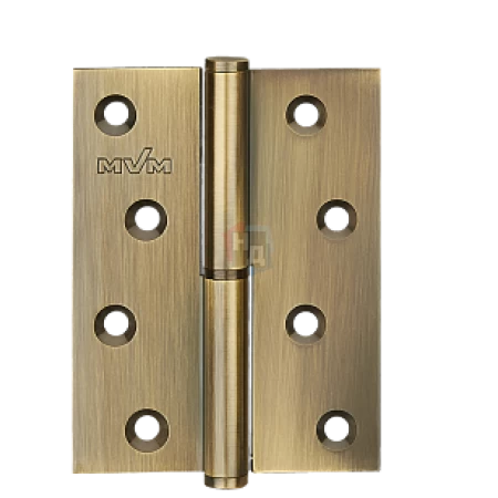 Петля дверная врезная MVM B-100L AB 100*75*2.5 бронза античная