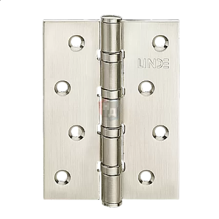 Петля дверная врезная Linde H-100 SN 100*75*2.5 никель матовый