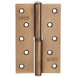 Петля дверная врезная Linde H-120L MACC 125*75*2.5 бронза матовая