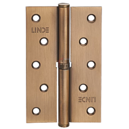 Петля дверная врезная Linde H-120L MACC 125*75*2.5 бронза матовая