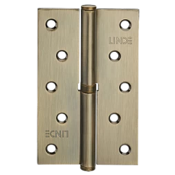 Петля дверная врезная Linde H-120R AB 125*75*2.5 бронза античная