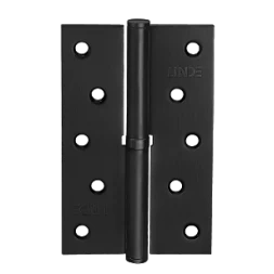 Петля дверная врезная Linde H-120L BLACK 125*75*2.5 черный