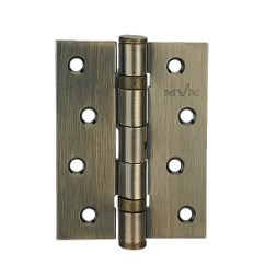 Петля дверная врезная MVM HE-100 AB 100*75*3 бронза античная