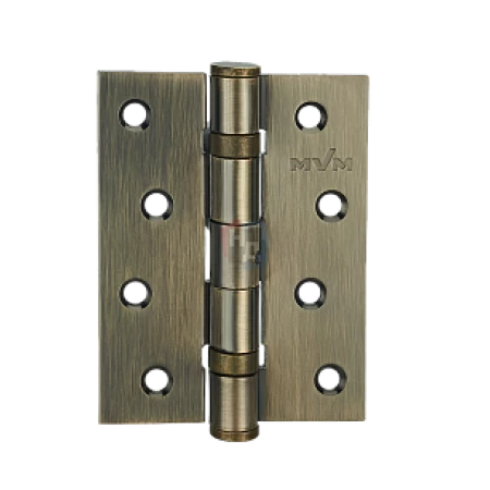 Петля дверная врезная MVM HE-100 AB 100*75*3 бронза античная