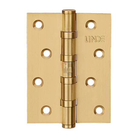 Петля дверная врезная Linde H-100 SB 100*75*2.5 латунь матовая