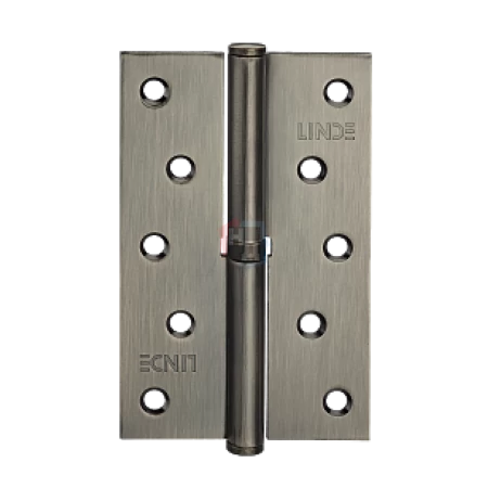 Петля дверная врезная Linde H-100R MA 100*75*2.5 антрацит матовый