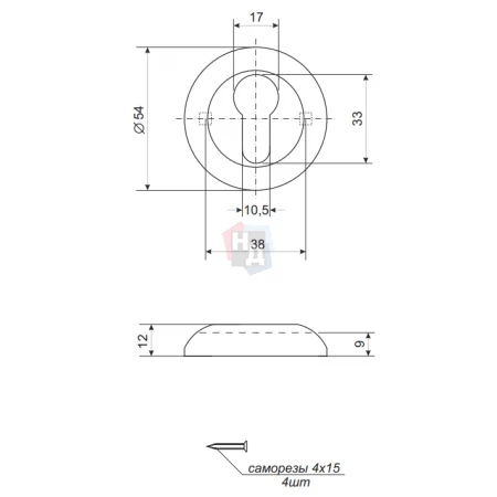 Накладка PZ Apecs Premier DP-C-05 AB античная бронза
