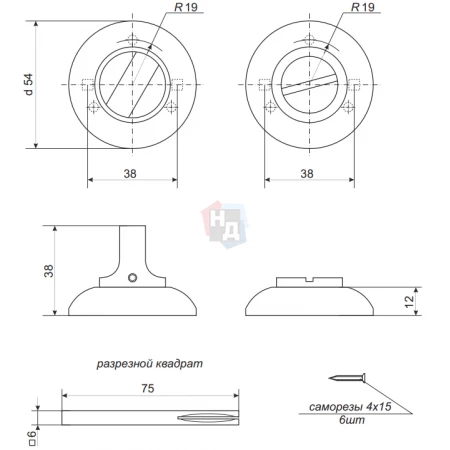 Накладка WC Apecs Premier WC 0503 AB античная бронза