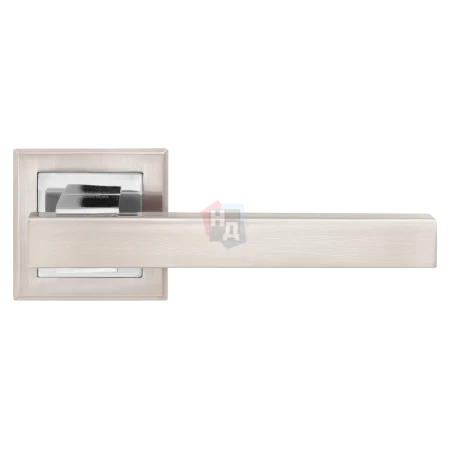 Дверная ручка MVM LOFT Z-1290 SN/CP матовый никель - полированный хром