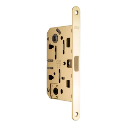 Замок межкомнатный AGB Mediana Polaris 2XT WC латунь матовая (B061025023)