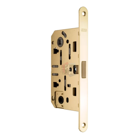 Замок межкомнатный AGB Mediana Polaris 2XT WC латунь матовая (B061025023)