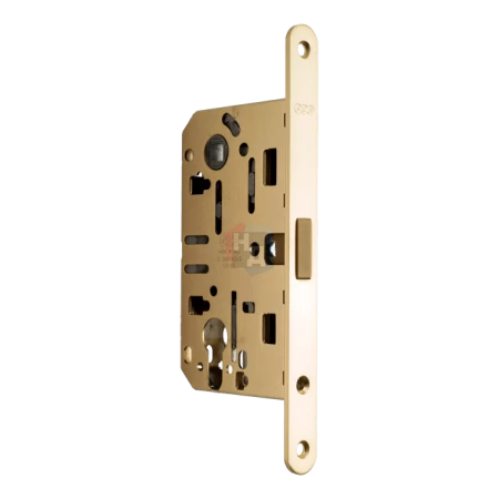 Замок межкомнатный AGB Mediana Polaris 2XT PZ латунь матовая (B061035023)