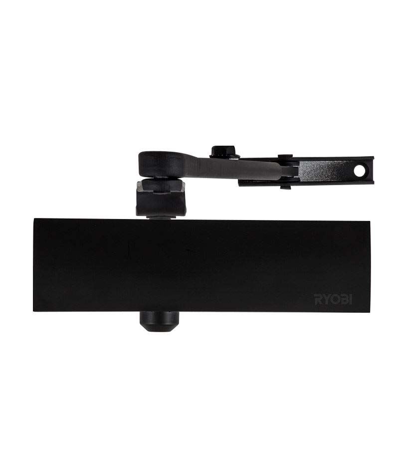 Доводчик дверной накладной RYOBI LIM D-1200 EN2/3/4 BLACK черный стандартная тяга (80кг)