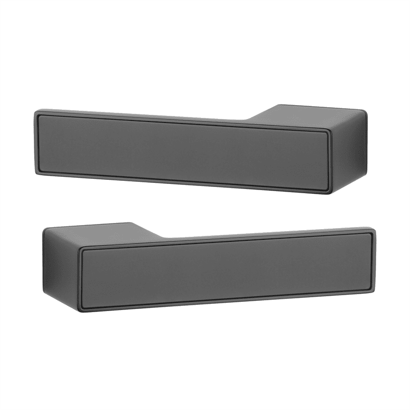 Дверная ручка Aprile Hedera Set BL/BL со вставками черный матовый/черный матовый