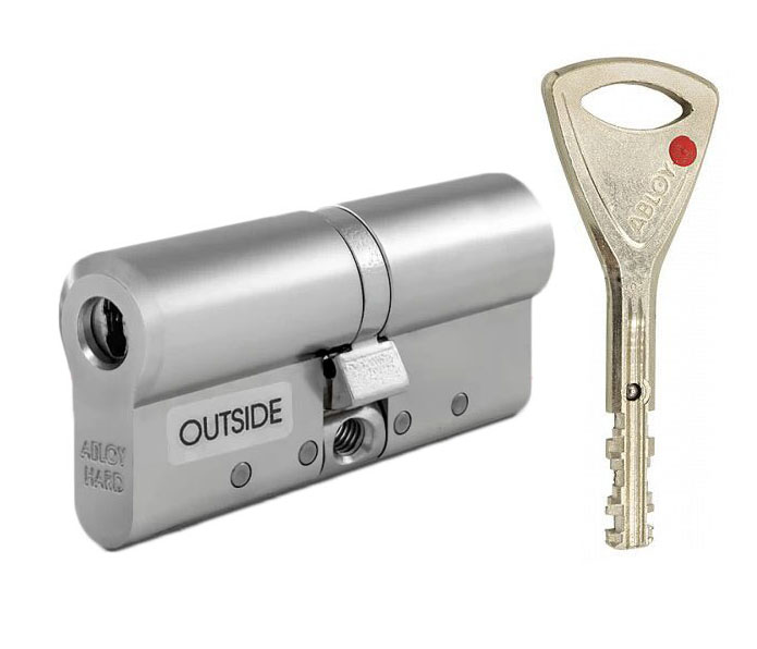 Цилиндр Abloy Protec 2 HARD 83 (32x51) CY332 ключ-ключ HCR хром матовый