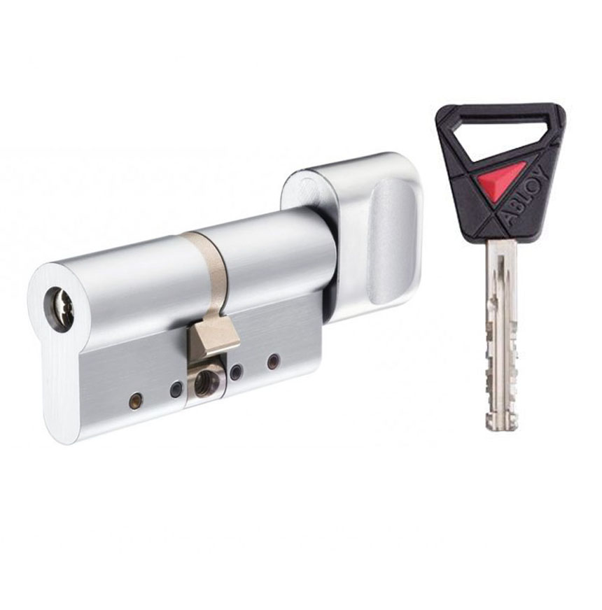 Цилиндр Abloy Novel 69 (37,5x31,5) CY321 ключ-тумблер HCR хром матовый