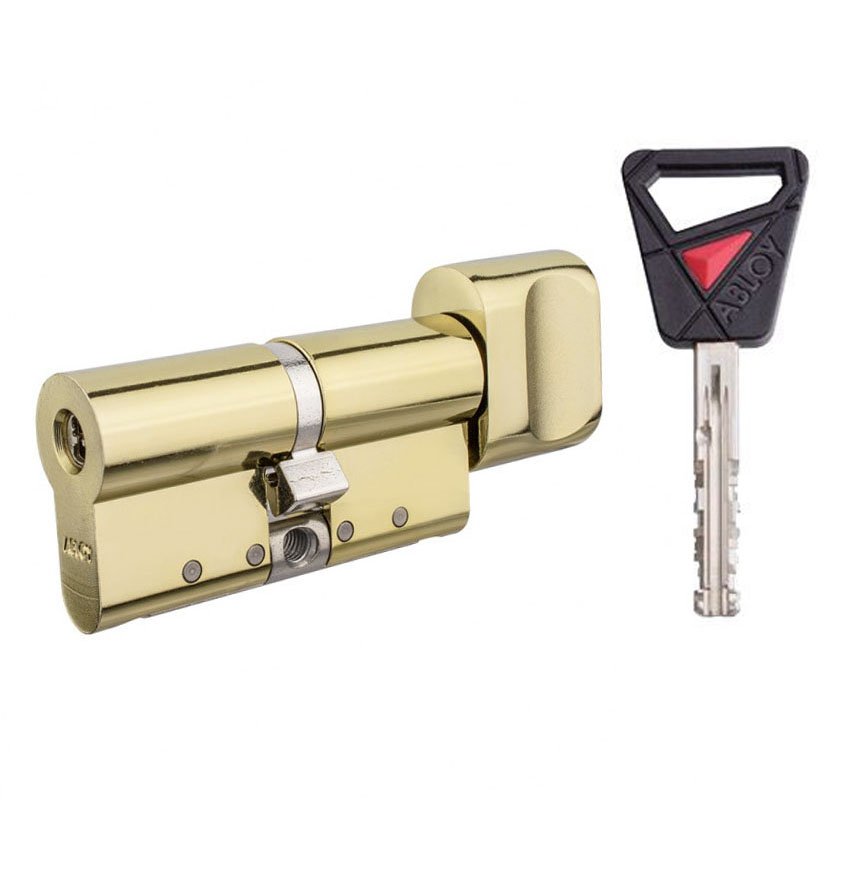 Цилиндр Abloy Novel 124 (62,5x61,5) CY321 ключ-тумблер KILA латунь