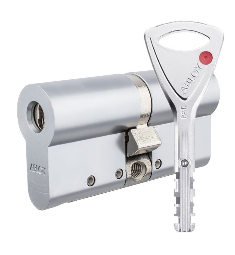 Цилиндр Abloy Protec 2 62 (31x31) CY322 ключ-ключ HCR хром матовый