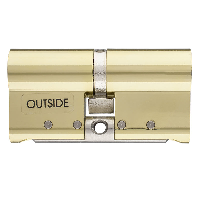 Цилиндр Abloy Protec 2 132 (51x81) CY322 ключ-ключ KILA латунь полированная