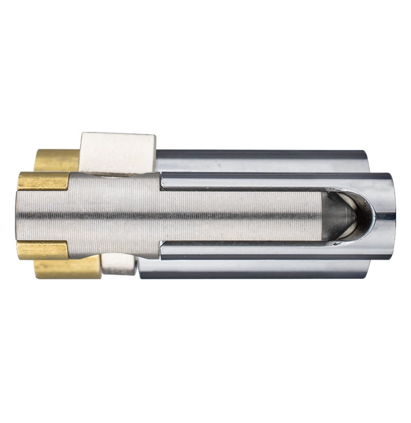 Цилиндр Abloy Protec 2 76,5 (66x10,5) CY321 ключ-половинка HCR хром матовый