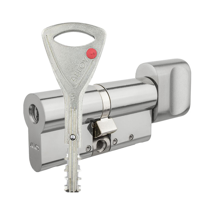 Цилиндр Abloy Protec 2 77 (41x36T) CY323 ключ-тумблер CR хром