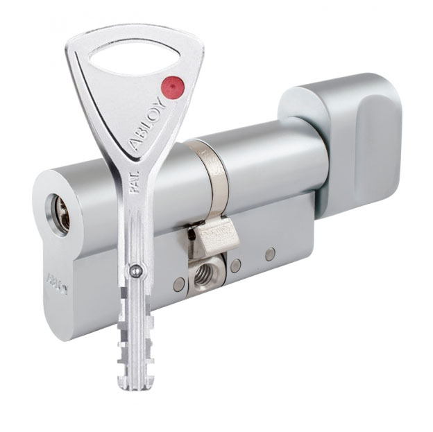 Цилиндр Abloy Protec 2 97 (61x36T) CY323 ключ-тумблер HCR хром матовый