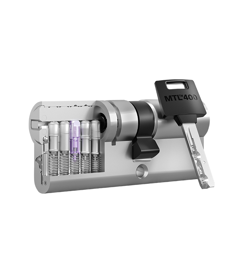 Цилиндр MUL-T-LOCK MTL400/ClassicPro 105 (50x55) ключ-ключ NST никель сатин