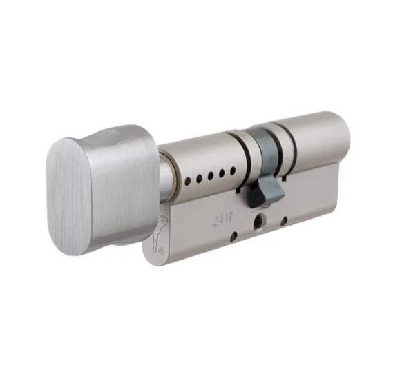 Цилиндр MUL-T-LOCK MTL600/Interactive+ 76 (33x43T) ключ-тумблер NST никель сатин