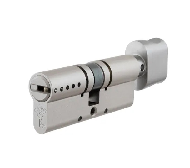 Цилиндр MUL-T-LOCK MTL600/Interactive+ 76 (33x43T) ключ-тумблер NST никель сатин