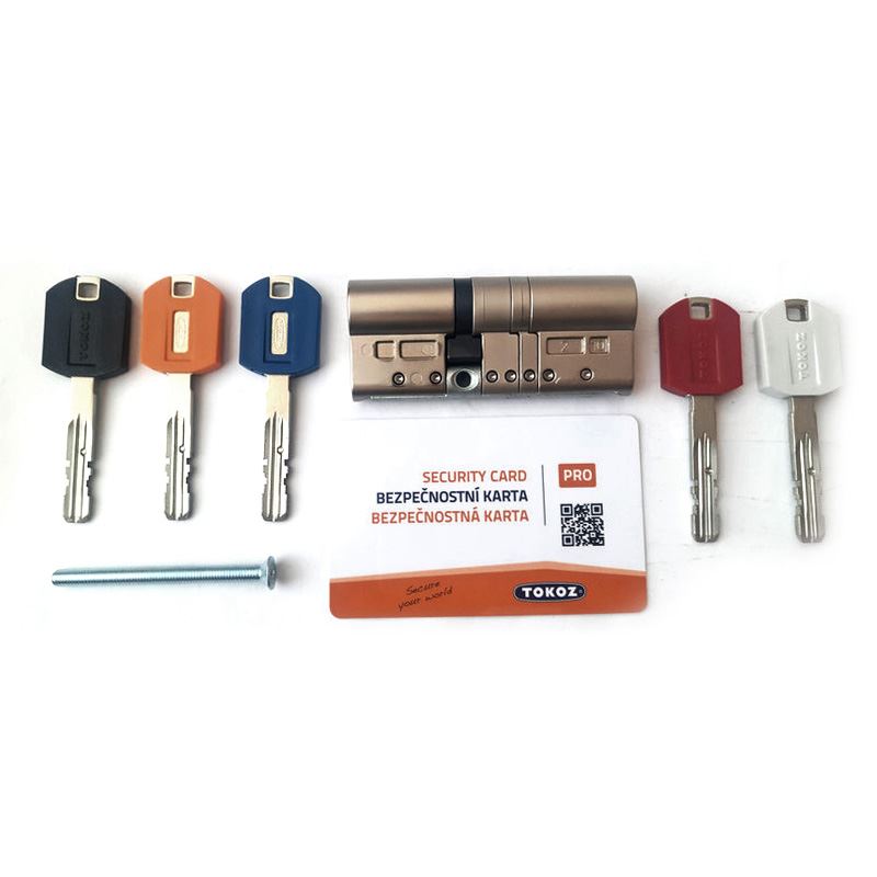 Цилиндр Tokoz PRO 400 Hard 93 (58x35) ключ-ключ никель
