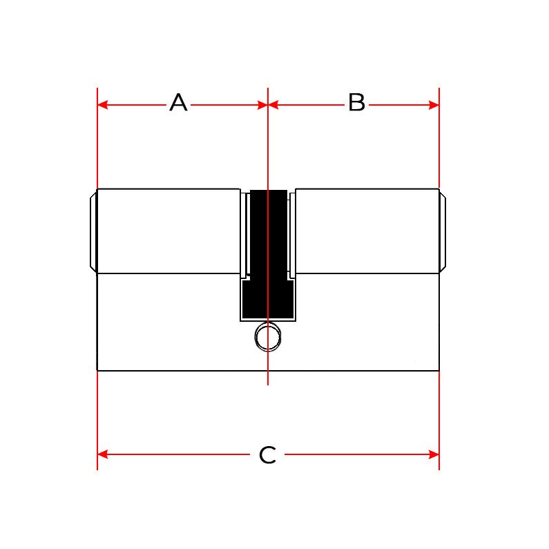 Цилиндр Tokoz PRO 400 Hard 93 (58x35) ключ-ключ никель